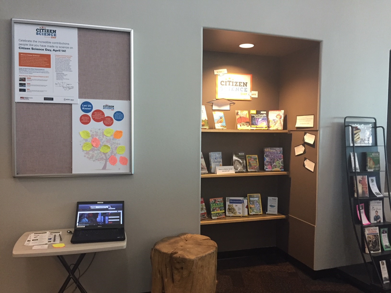 photos of libraries on citizen science day