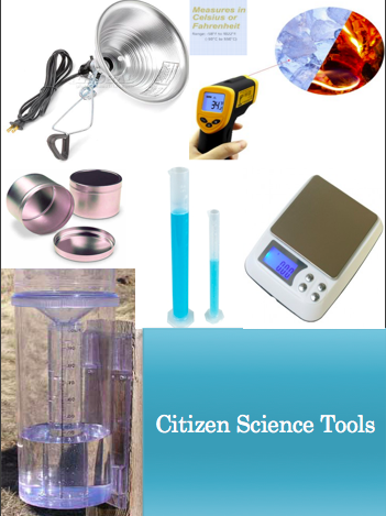 pictures of citizen science tools.