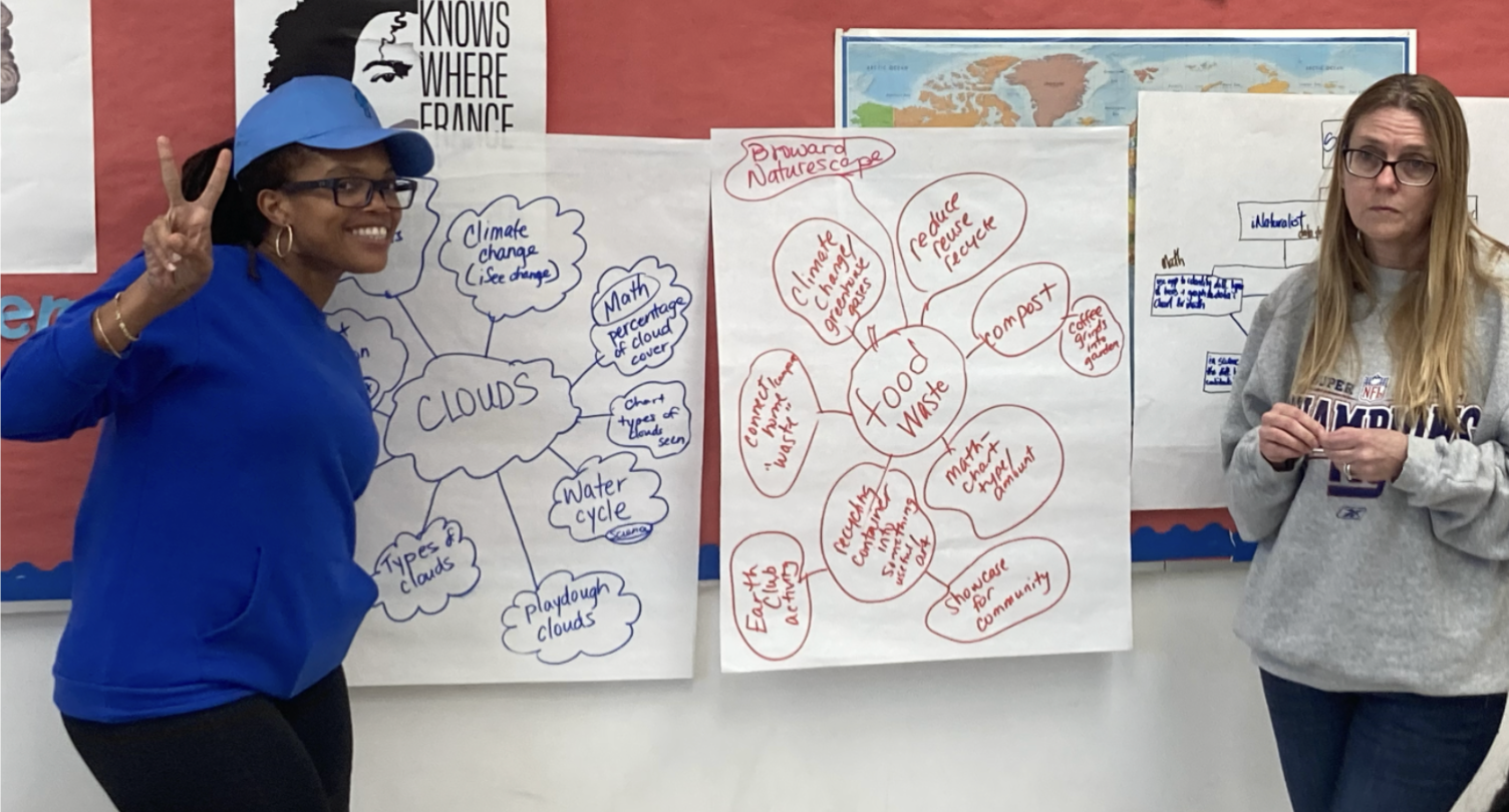 Elementary school teachers with concept maps