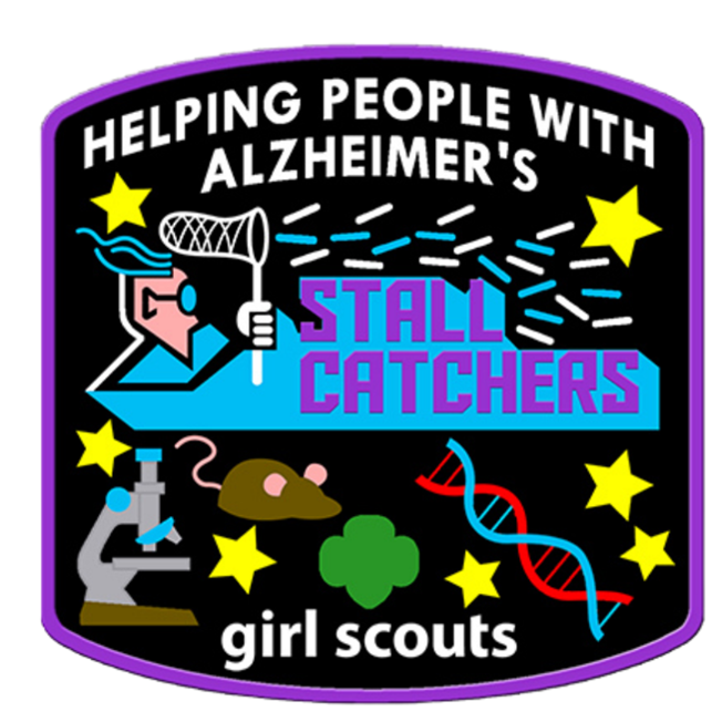 Embroidered Girl Scouts patch for Helping People With Alzheimer's