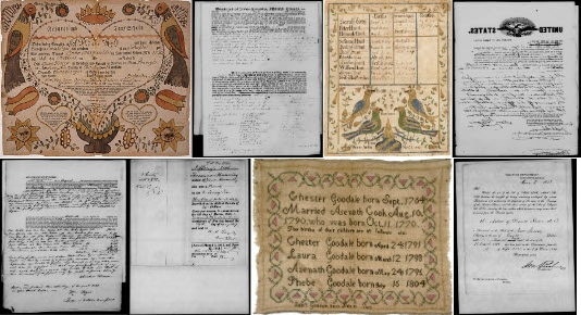 image set of historic documents