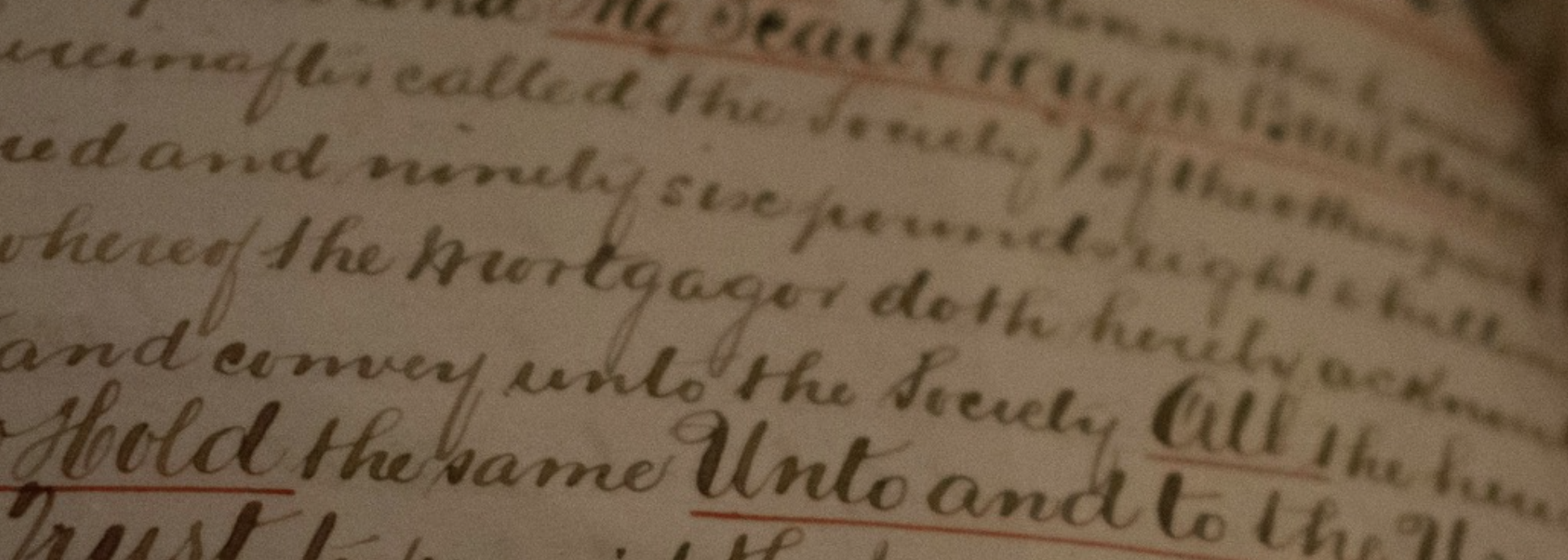 close up on an historic handwritten document, no topic context