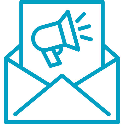 letter with a speakerphone image coming out of an envelope