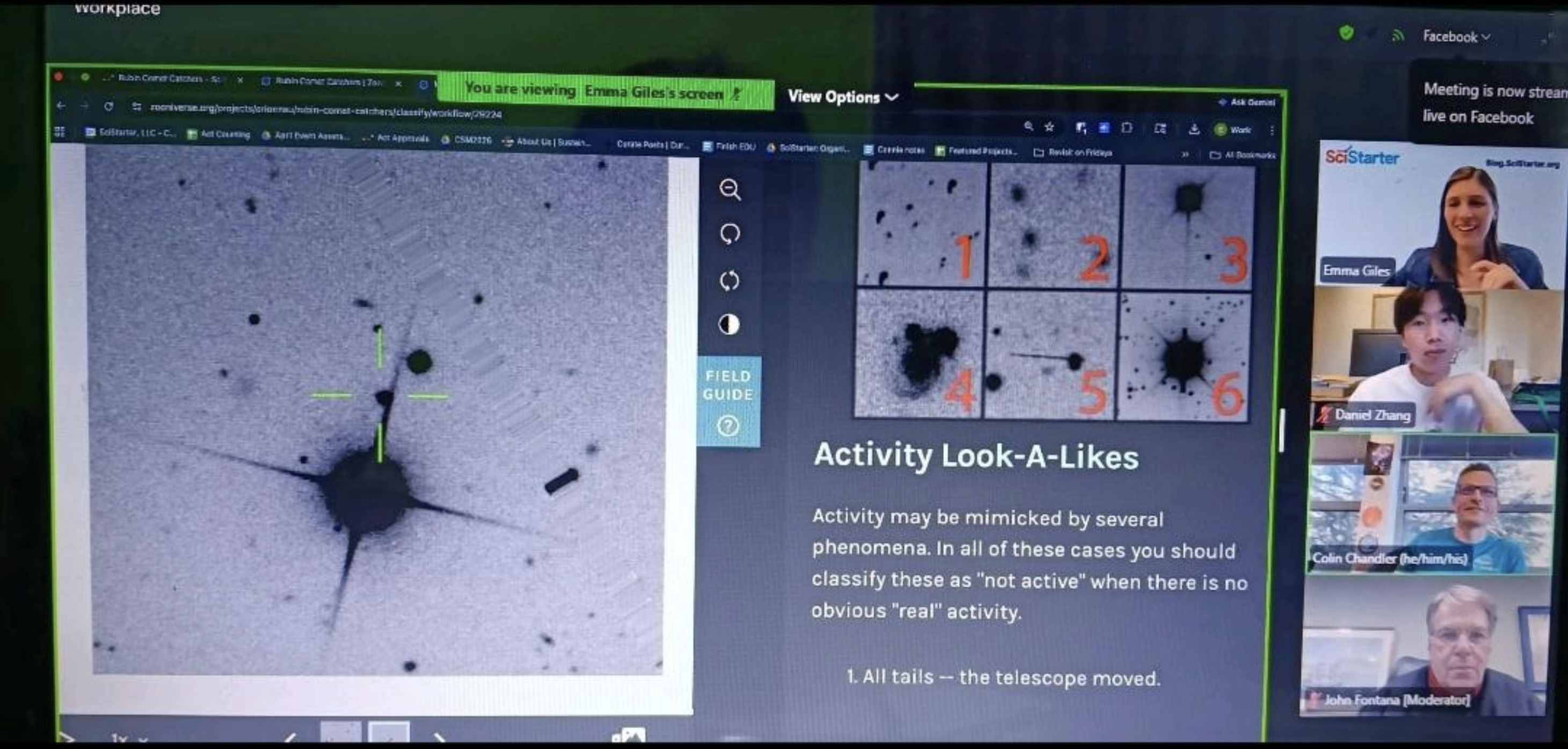 Watching Comets from my Couch: What I learned from the recent webinar “Comets, Clues and Our Cosmic Story,” the Acts of Science: Connected event